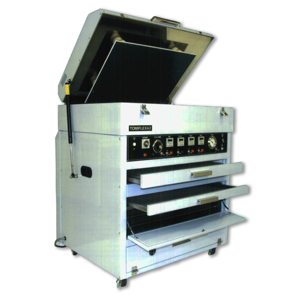固形樹脂製版システム（一体型露光洗浄乾燥装置/ケミカルランプ）
